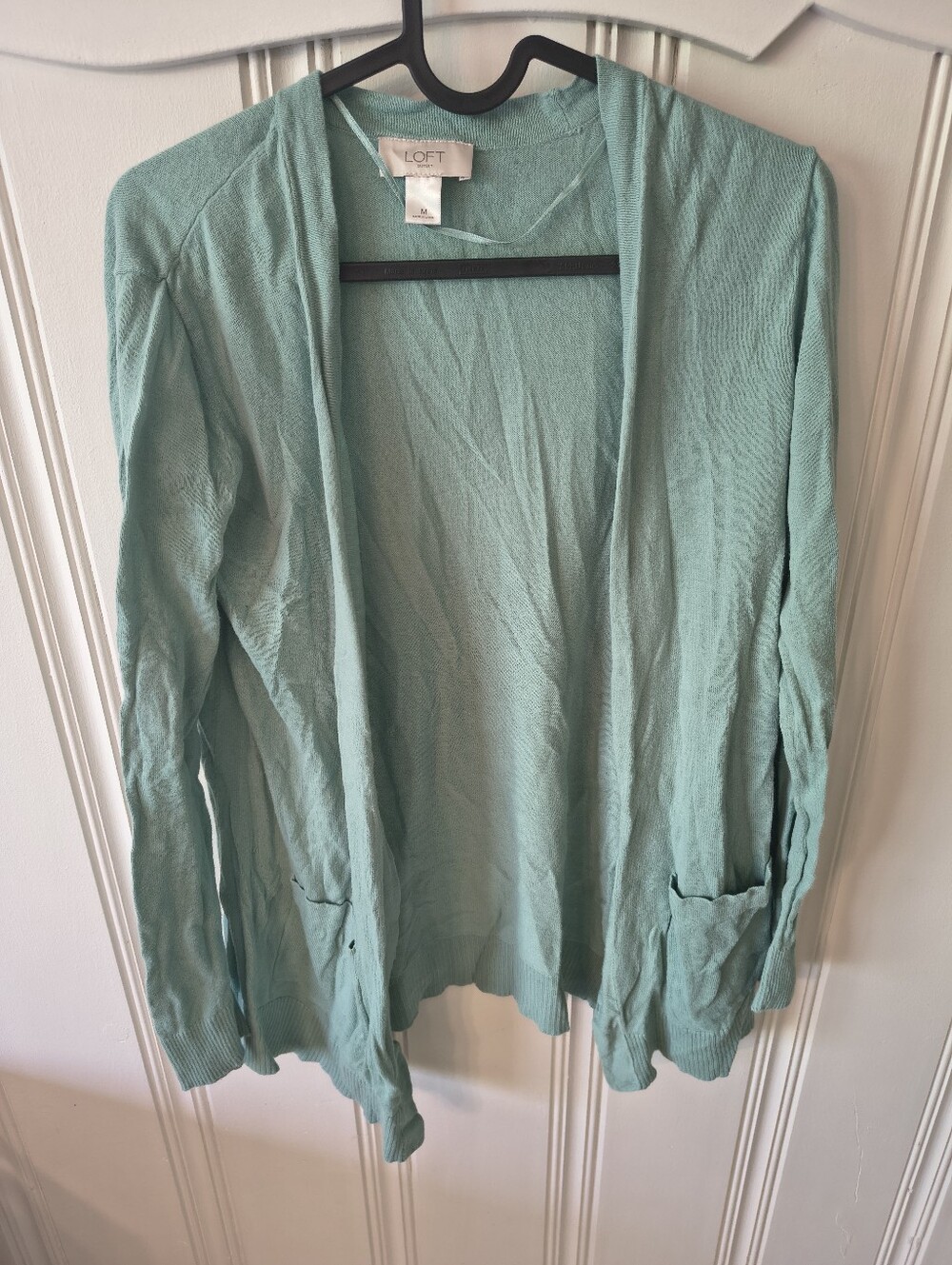 LOFT Outlet Mint Green Open Front Cardigan
